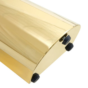 English Elm Table 7-Piece Dining Set: 42-Inch White Imitation Marble Round Table With 6 Gold-Leg Chairs W2920S00050-GIGA