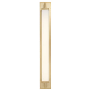 English Elm 34-inches Warm Metallic Led Vanity Light Bar Dimmable with Selectable Color Temperature Antique Brass B370P394096