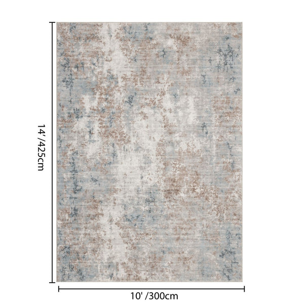 English Elm Crystal Abstract Low Pile Area Rug Modern Graphic Design for Living and Dining Spaces Ivory B186P479425