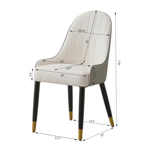 English Elm 59.05"Modern 59.05" Modern Sintered Stone Dining Set With 31.5" Rotating Turntable & 6 Stylish, Comfortable Chairs W509S00084