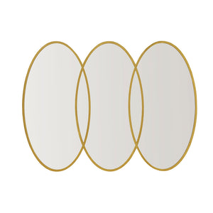 Madison Park Signature Eclipse Modern/Contemporary Gold Trio Wall Mirror MPS95F-0039 Gold