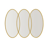 Eclipse Modern/Contemporary Gold Trio Wall Mirror