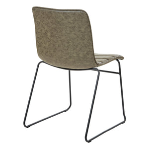 OSP Home Furnishings Halo Stacking Chair  - Set of 2 Olive