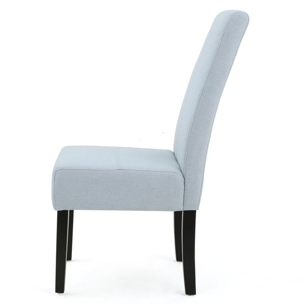 English Elm Hanford Upholstered Dining Chair Set of 2 with T-stitch Back and Tapered Legs N767P360602E