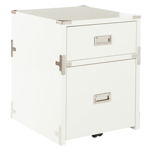 OSP Home Furnishings Wellington 2 Drawer File Cabinet White