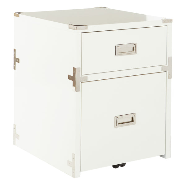 OSP Home Furnishings Wellington 2 Drawer File Cabinet White
