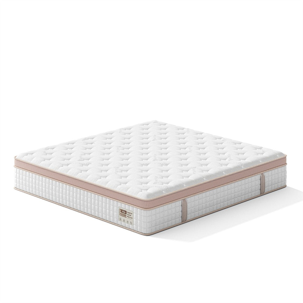English Elm 12 Inch King Hybrid Mattress Gel Foam Pocket Springs Firm Support Cool Sleep B2716P415718