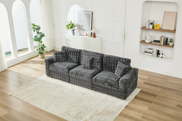 English Elm M5444 Modular Fabric Sofa Armless Chair In Dark Grey - Versatile, Stylish Seating For Any Space W1805S00139