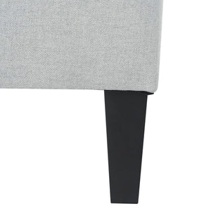 English Elm Christopher Knight Home® - OTTOMAN Mid-Century Fabric Upholstered Footrest with Plush Foam Cushion and Tapered Birch Legs, Versatile Seating Gray N770P197082G