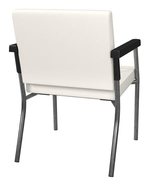 OSP Home Furnishings Bariatric Guest Chair with Reinforced Metal Frame and Plush Pu Padded Seat for Waiting Rooms BC9601-R101