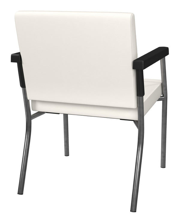 OSP Home Furnishings Bariatric Guest Chair with Reinforced Metal Frame and Plush Pu Padded Seat for Waiting Rooms BC9601-R101
