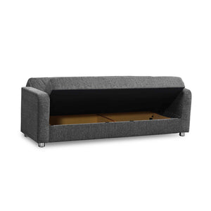 English Elm PrimeNest Gravita Collection Upholstered Convertible Sofabed with Storage, Chenille Comfort & Space-saving Design Gray B030P286585
