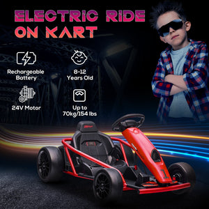 English Elm Aosom Licensed Bmw I4 12v Kids Ride on Car with Remote Suspension and Soft Start Red W2225P217188