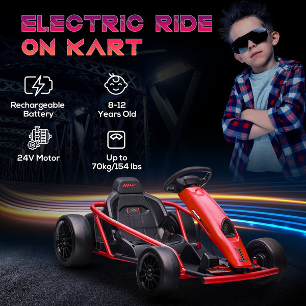 English Elm Aosom Licensed Bmw I4 12v Kids Ride on Car with Remote Suspension and Soft Start Red W2225P217188