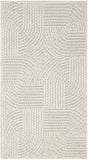 Nourison Textured Home TXH02 Machine Made Power-loomed Borderless Design Indoor Only Modern Scandinavian Rug Ivory, Ivory 100% Polyester 841491141649