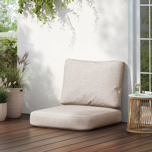 English Elm Christopher Knight Home® - Noah Outdoor Club Chair Cushion Set - Stylish, Weather-Resistant Comfort For Your Patio Or Garden N775P291454B
