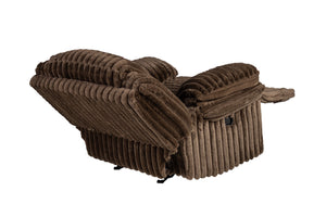 English Elm Living Chocolate Corduroy Glider Recliner Chair - Plush Manual Motion Rocker, Thick Padded Arms, Cozy Seat 46"x39"x41" B011P335401