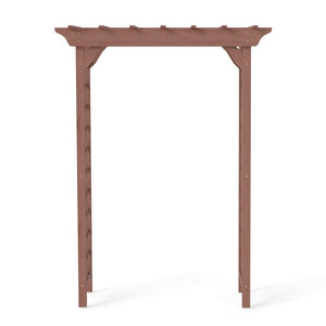 English Elm Wooden Garden Arch Solid Lattice Frame for Climbing Vines Weddings and Backyard Decor W2640P356950