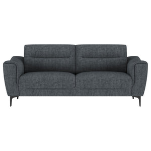 English Elm Oberle Tufted Sofa and Loveseat Set with Pocket Coil Seats for Modern Living Rooms B062S01617
