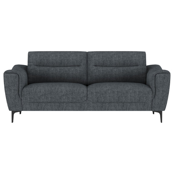 English Elm Oberle Tufted Sofa and Loveseat Set with Pocket Coil Seats for Modern Living Rooms B062S01617
