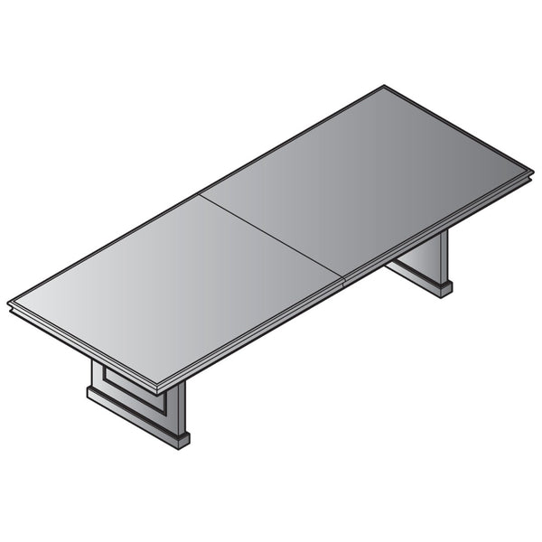 OSP Home Furnishings Townsend Large Rectangular Dining Conference Table Sturdy Durable Top for Spacious Rooms TOW-61-CHY