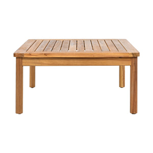 English Elm Christopher Knight Home® - Outdoor Acacia Wood & Rope Patio Sofa Set with Water-Repellent Cushions, Teak Beige Comfort N757S442994B