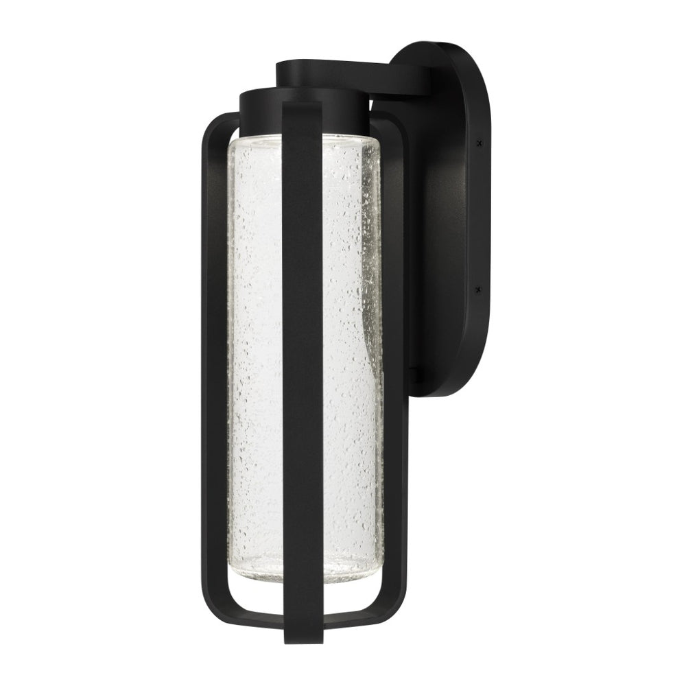English Elm 15.5 Inch Seedy Glass Led Wall Sconce Dimmable Industrial Vintage Hardwired Indoor Light B370P417687