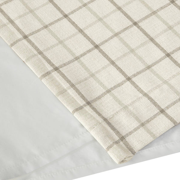 English Elm 1 Pcs 50X108" Cozy Plaid Curtain Panel With Fleece Lining For Insulation & Stylish Light Control B035P319832