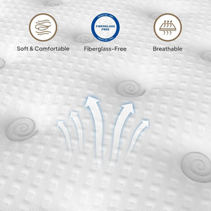 English Elm Queen Hybrid Mattress 12 Inch Gel Memory Foam Pocket Springs 7 Zone Support B2716P404415