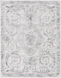 Unique Loom Finsbury Diana Machine Made Botanical Rug Gray, Ivory/Beige 7' 10" x 10' 0"