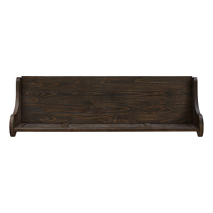 Homelegance Pia Wire-brushed Oak Entryway Bench with Curved Arms Rustic Wood Grain 580-13