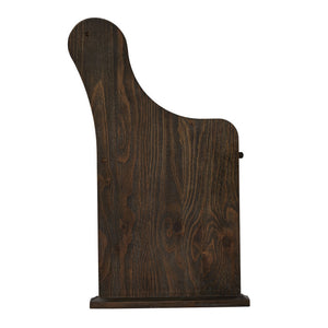 Pia Wire-brushed Oak Entryway Bench with Curved Arms Rustic Wood Grain
