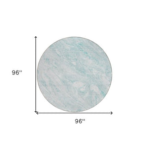 Homeroots 3' Brown Tan And Beige Abstract Washable Indoor Outdoor Area Rug For Versatile Home Decor Solutions 8' Round Polyester 580019