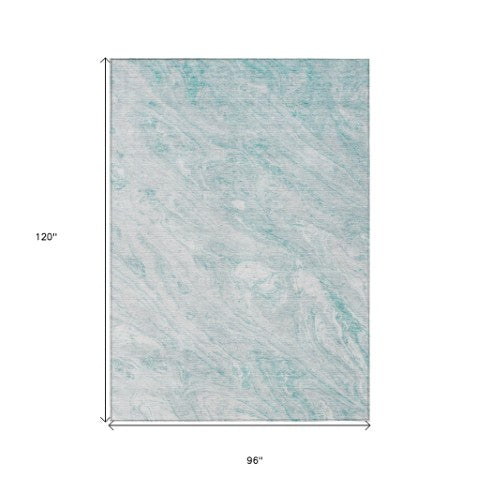 Homeroots 3' Brown Tan And Beige Abstract Washable Indoor Outdoor Area Rug For Versatile Home Decor Solutions 8' X 10' Polyester 580020