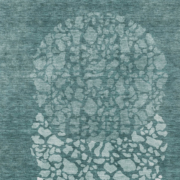 Homeroots 3' Beige Tan And Taupe Abstract Washable Area Rug For Indoor And Outdoor High Traffic Spaces 5' X 8' Polyester 580030