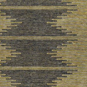 Homeroots 3' Stylish Artichoke Green Ivory Abstract Washable Area Rug For Indoor And Outdoor Spaces 5' X 8' Polyester 580043