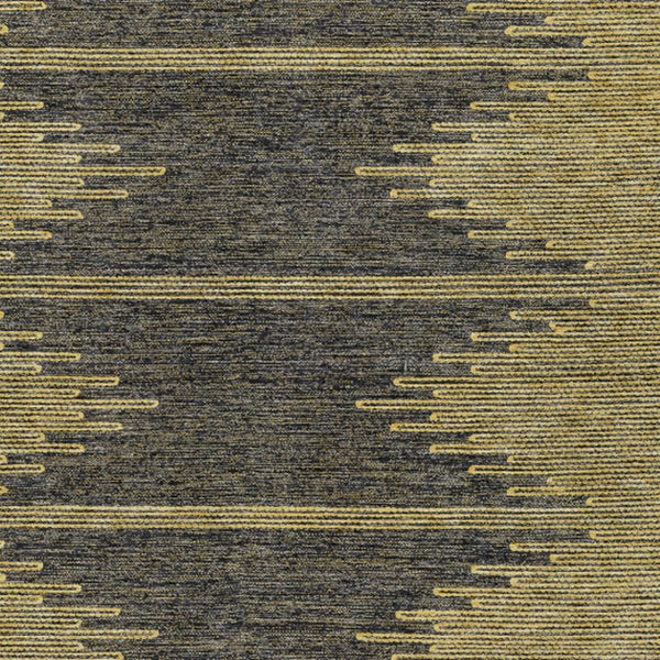 Homeroots 3' Stylish Artichoke Green Ivory Abstract Washable Area Rug For Indoor And Outdoor Spaces 5' X 8' Polyester 580043