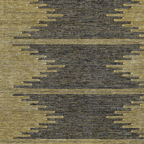 Homeroots 3' Stylish Artichoke Green Ivory Abstract Washable Area Rug For Indoor And Outdoor Spaces 9' X 12' Polyester 580046