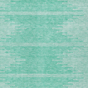 Homeroots 3' Stylish Artichoke Green Ivory Abstract Washable Area Rug For Indoor And Outdoor Spaces 5' X 8' Polyester 580049