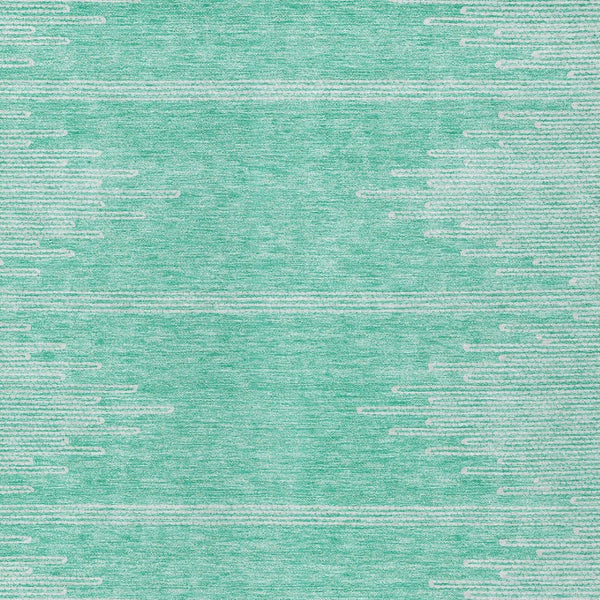 Homeroots 3' Stylish Artichoke Green Ivory Abstract Washable Area Rug For Indoor And Outdoor Spaces 5' X 8' Polyester 580049