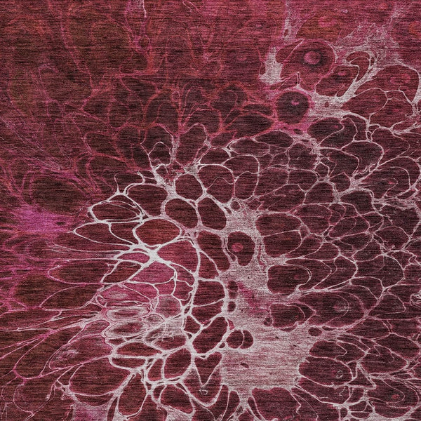 Homeroots 3' Charcoal Gray Silver Abstract Indoor Outdoor Area Rug - Stain Resistant, Washable & Durable Design 8' X 10' Polyester 580085