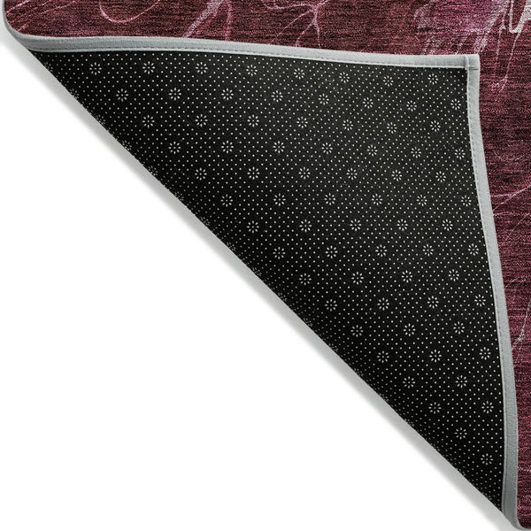 Homeroots 3' Charcoal Gray Silver Abstract Indoor Outdoor Area Rug - Stain Resistant, Washable & Durable Design 10' X 14' Polyester 580087