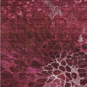 Homeroots 3' Charcoal Gray Silver Abstract Indoor Outdoor Area Rug - Stain Resistant, Washable & Durable Design 10' X 14' Polyester 580087