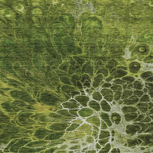 Homeroots 3' Charcoal Gray Silver Abstract Indoor Outdoor Area Rug - Stain Resistant, Washable & Durable Design 5' X 8' Polyester 580095