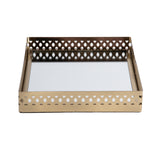 Lamont Rectangle Metal Serving Tray 5801016 Gold Butler Specialty