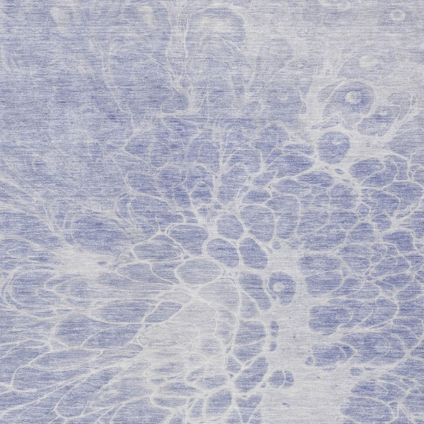 Homeroots 3' Stylish Abstract Lavender And Ivory Washable Area Rug For Indoor Or Outdoor Use, Durable Design 8' X 10' Polyester 580109