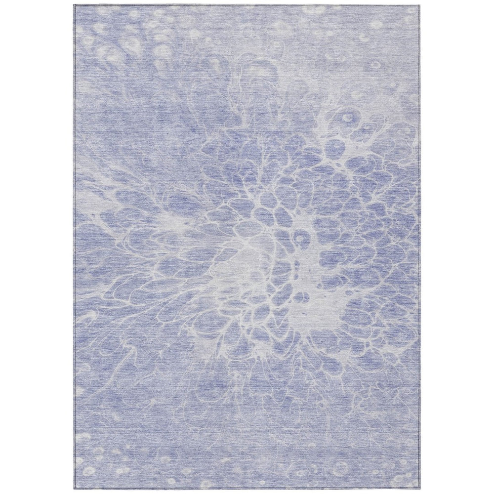 HomeRoots 9' Stylish Abstract Lavender and Ivory Indoor Outdoor Area Rug for Versatile Home Décor Solutions 9' X 12' 580110