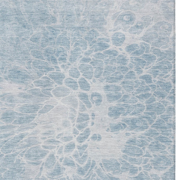 Homeroots 3' Stylish Abstract Lavender And Ivory Washable Area Rug For Indoor Or Outdoor Use, Durable Design 8' X 10' Polyester 580127