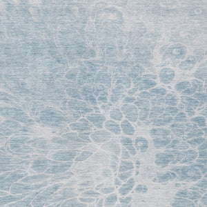 Homeroots 3' Stylish Abstract Lavender And Ivory Washable Area Rug For Indoor Or Outdoor Use, Durable Design 9' X 12' Polyester 580128