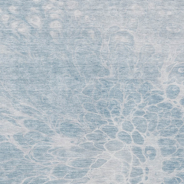 Homeroots 3' Stylish Abstract Lavender And Ivory Washable Area Rug For Indoor Or Outdoor Use, Durable Design 10' X 14' Polyester 580129